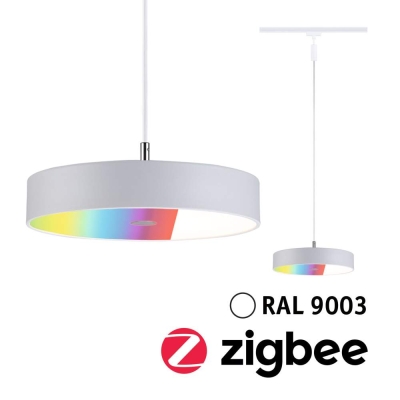 Paulmann URail Pendel Smart Home Zigbee 3.0 Hildor RGBW  510lm 10W RGBW+ dimmbar 230V Signalweiß