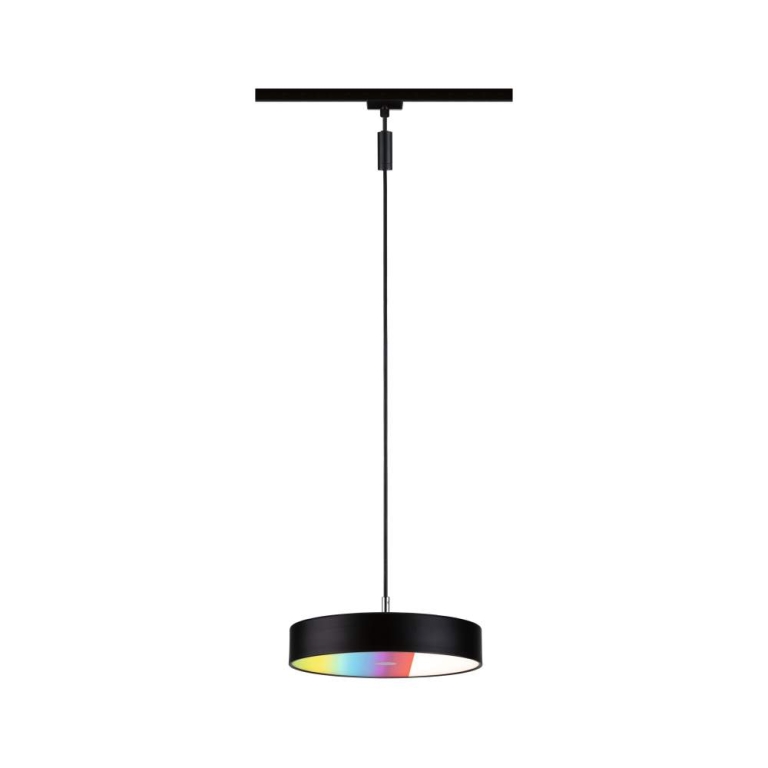 Paulmann URail Pendel Smart Home Zigbee 3.0 Hildor RGBW  510lm 10W RGBW+ dimmbar 230V Schwarz matt