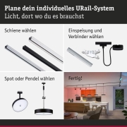 URail Pendel Smart Home Zigbee 3.0 Hildor RGBW  510lm 10W RGBW+ dimmbar 230V Schwarz matt