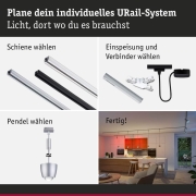 URail Pendel Smart Home Zigbee 3.0 Tyros RGBW  200lm 4,5W RGBW+ dimmbar 230V Chrom matt