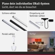 URail Pendel Smart Home Zigbee 3.0 Tyros RGBW  200lm 4,5W RGBW+ dimmbar 230V Signalweiß