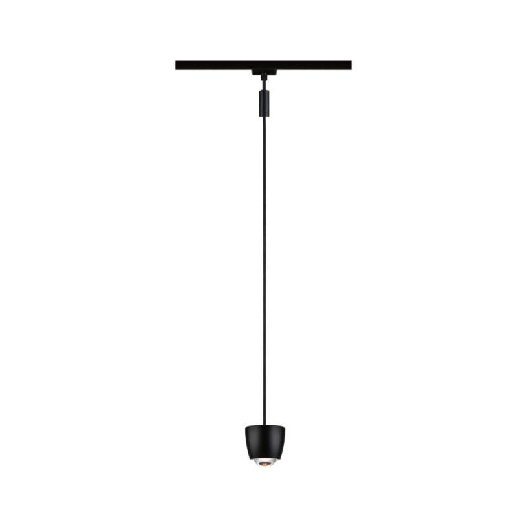 Paulmann URail Pendel Smart Home Zigbee 3.0 Tyros RGBW  200lm 4,5W RGBW+ dimmbar 230V Schwarz matt
