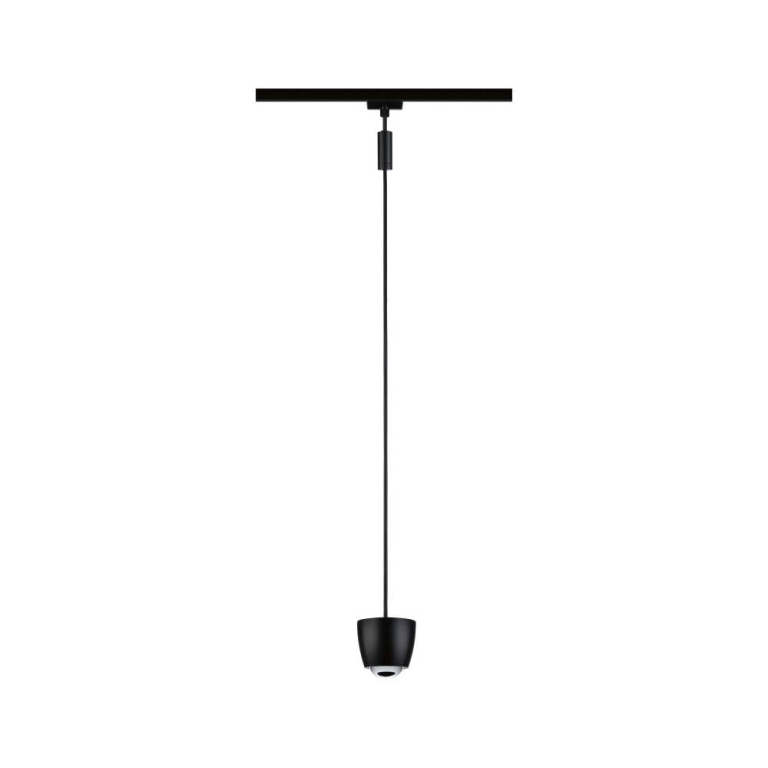 Paulmann URail Pendel Smart Home Zigbee 3.0 Tyros RGBW  200lm 4,5W RGBW+ dimmbar 230V Schwarz matt