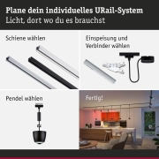 URail Pendel Smart Home Zigbee 3.0 Tyros RGBW  200lm 4,5W RGBW+ dimmbar 230V Schwarz matt