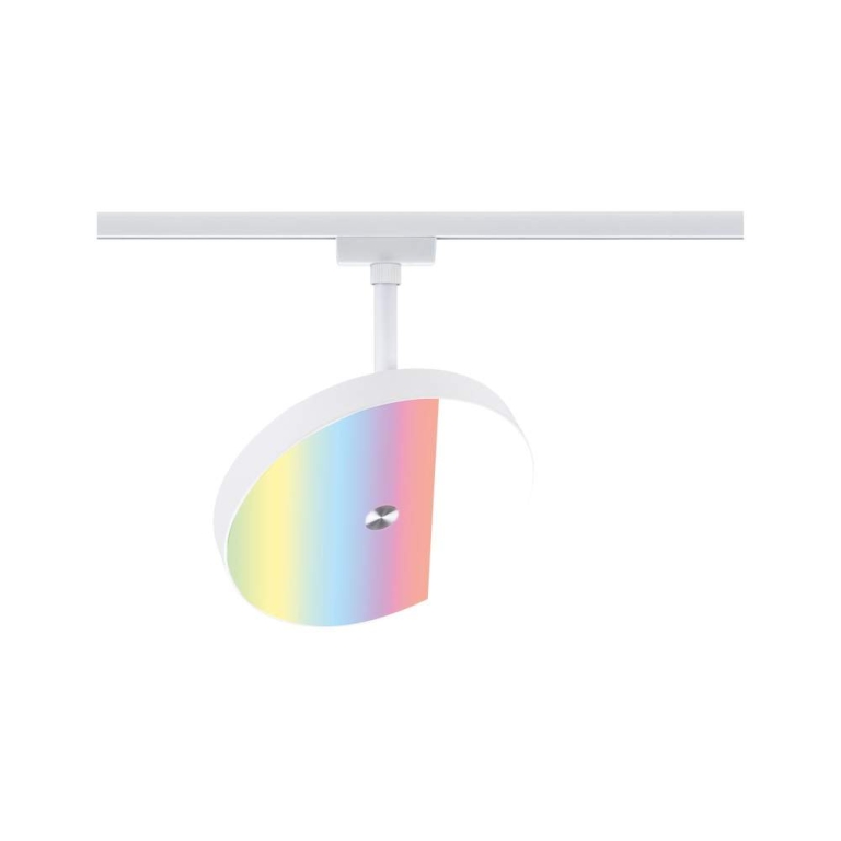 Paulmann URail Schienenspot Smart Home Zigbee 3.0 Hildor RGBW  500lm 7,5W RGBW+ dimmbar 230V Signalweiß