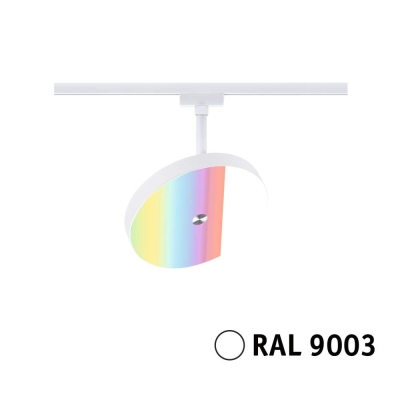 Paulmann URail Schienenspot Smart Home Zigbee 3.0 Hildor RGBW  500lm 7,5W RGBW+ dimmbar 230V Signalweiß