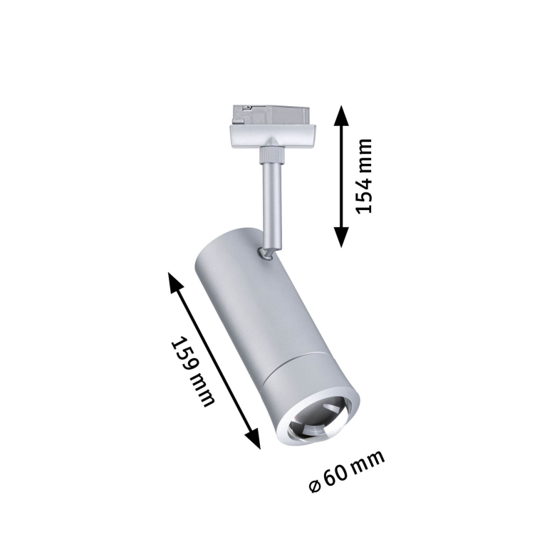 Paulmann URail Spot Smart Home Zigbee 3.0 Tarie RGBW  230lm 4,5W RGBW+ dimmbar 230V Chrom matt