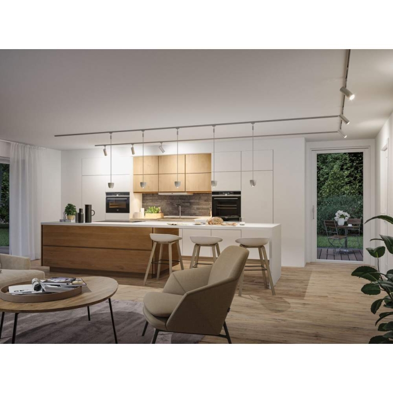 Paulmann URail Spot Smart Home Zigbee 3.0 Tarie RGBW  230lm 4,5W RGBW+ dimmbar 230V Chrom matt