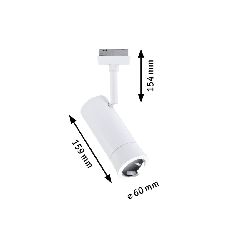 Paulmann URail Spot Smart Home Zigbee 3.0 Tarie RGBW  230lm 4,5W RGBW+ dimmbar 230V Signalweiß