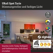 URail Spot Smart Home Zigbee 3.0 Tarie RGBW  230lm 4,5W RGBW+ dimmbar 230V Signalweiß