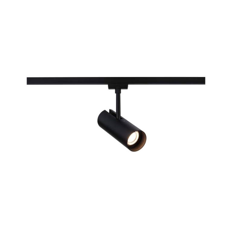 Paulmann URail Schienenspot Theron Einzelspot  1020lm 11W 3000K dimmbar 230V Schwarz matt