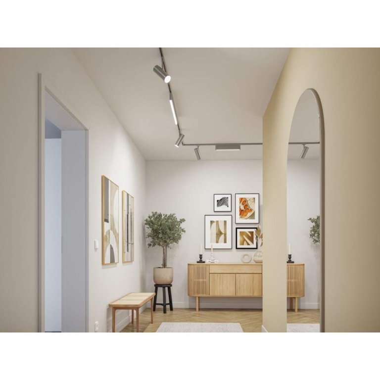 Paulmann URail Schienenspot Theron Einzelspot  1100lm 11W 4000K dimmbar 230V Chrom matt