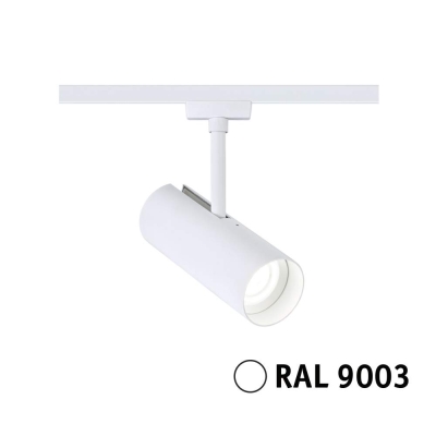 Paulmann URail Schienenspot Theron Einzelspot  1100lm 11W 4000K dimmbar 230V Signalweiß