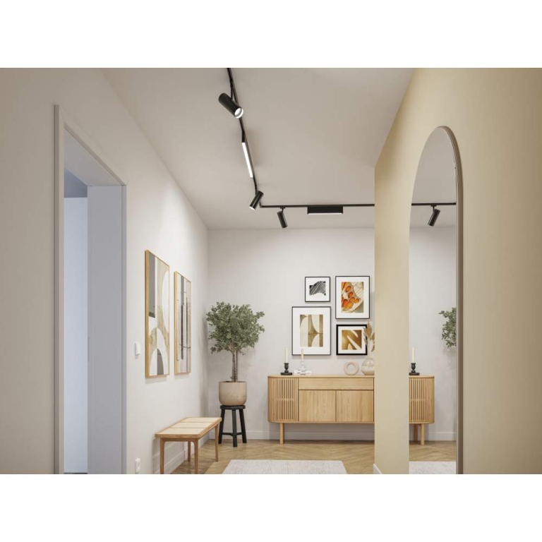 Paulmann URail Schienenspot Theron Einzelspot  1100lm 11W 4000K dimmbar 230V Schwarz matt