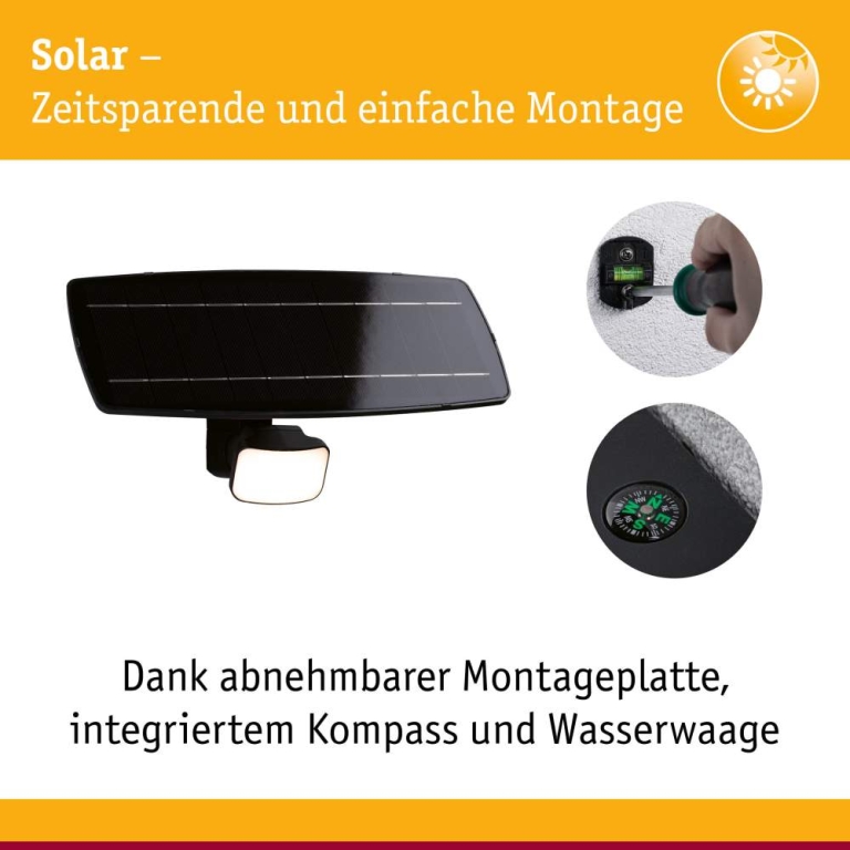 Paulmann Solar Fluter Smart Home Zigbee 3.0 Flotas Zigbee IP65 3000K 700lm Anthrazit