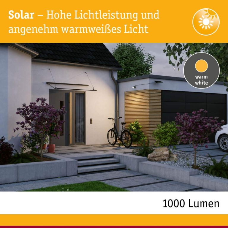 Paulmann Solar Fluter Smart Home Zigbee 3.0 Flotas Zigbee IP65 3000K 700lm Anthrazit
