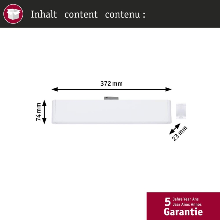 Paulmann URail Lightbar 3-Step-Dim Ceris  800lm 9,5W 3000K dimmbar 230V Signalweiß