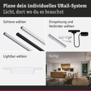 URail Lightbar 3-Step-Dim Ceris  800lm 9,5W 3000K dimmbar 230V Signalweiß