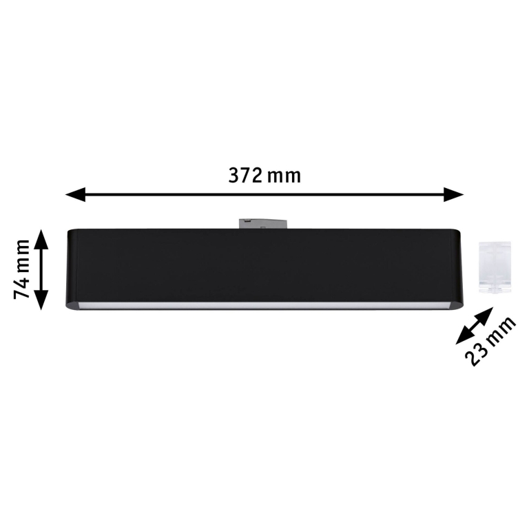 Paulmann URail Lightbar 3-Step-Dim Ceris  800lm 9,5W 3000K dimmbar 230V Schwarz matt