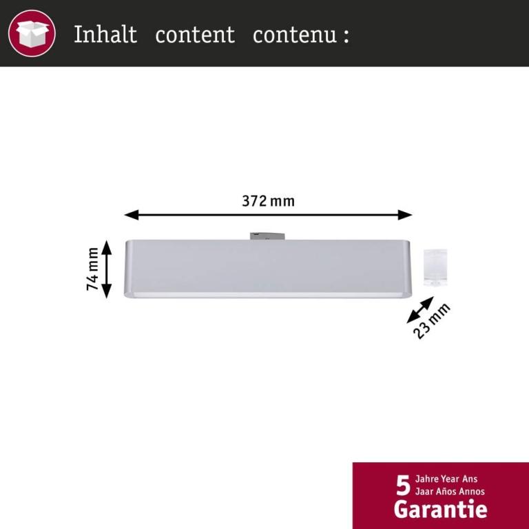 Paulmann URail Lightbar 3-Step-Dim Ceris  850lm 9,5W 4000K dimmbar 230V Chrom matt