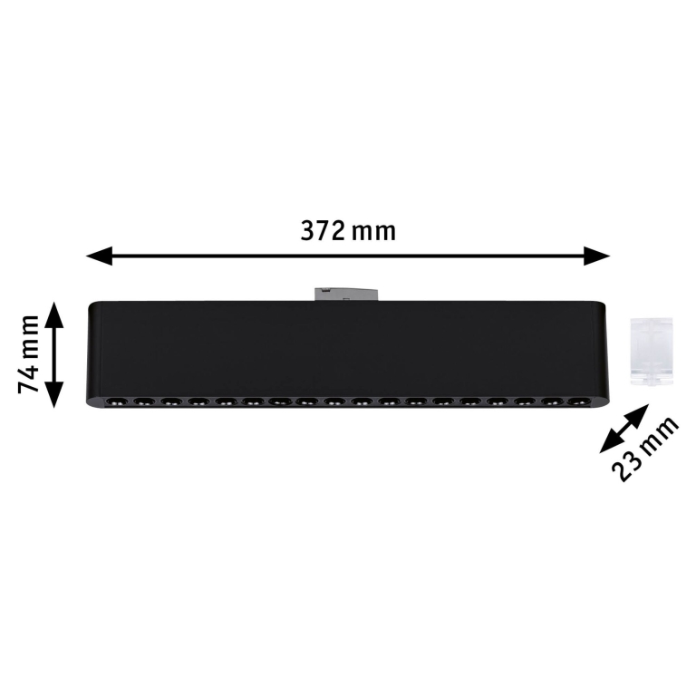 Paulmann URail Lightbar 3-Step-Dim Zelos  1050lm 10W 3000K dimmbar 230V Schwarz matt