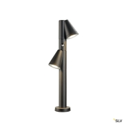 T-TUBE 70 POLE, Outdoor Stehleuchte, GU10, double, Sensor, IP44, max. 10 W, schwarz