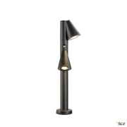 T-TUBE 70 POLE, Outdoor Stehleuchte, GU10, double, Sensor, IP44, max. 10 W, schwarz