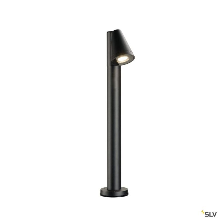 SLV T-TUBE 70 POLE, Outdoor Stehleuchte, GU10, single, IP65, max. 10 W, schwarz