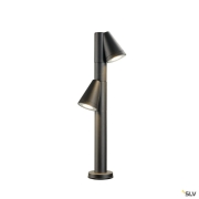 T-TUBE 70 POLE, Outdoor Stehleuchte, GU10, double, IP65, max. 10 W, schwarz