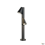 T-TUBE 70 POLE, Outdoor Stehleuchte, GU10, double, IP65, max. 10 W, schwarz