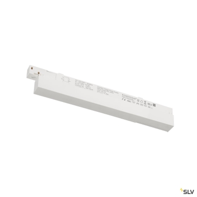 SLV 48V SYSTEM, Intrack LED Treiber, 48VDC, 200 W, DALI Wireless integriert Casambi zu DALI Modul, Klemme für 220-240V Anschlusskabel, Kabelkammer, weiß