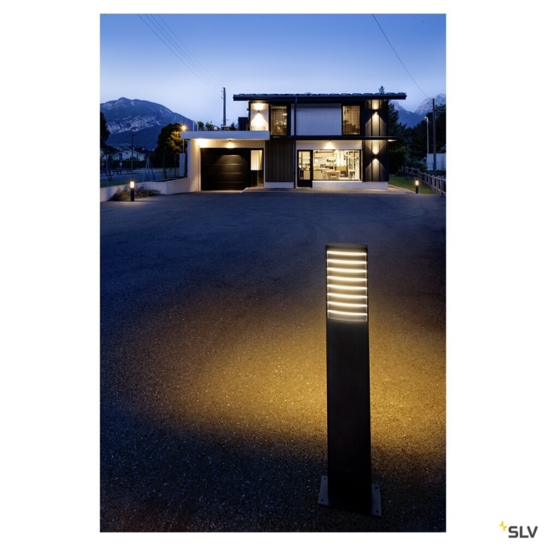 SLV RASTERLYS POLE 70, Stehleuchte, 2700/3000 K, IP65, rechteckig, anthrazit