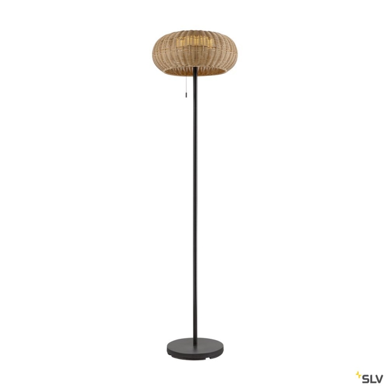 SLV ADEGAN, Outdoor Stehleuchte, Solar, 2200 K, IP65, braun