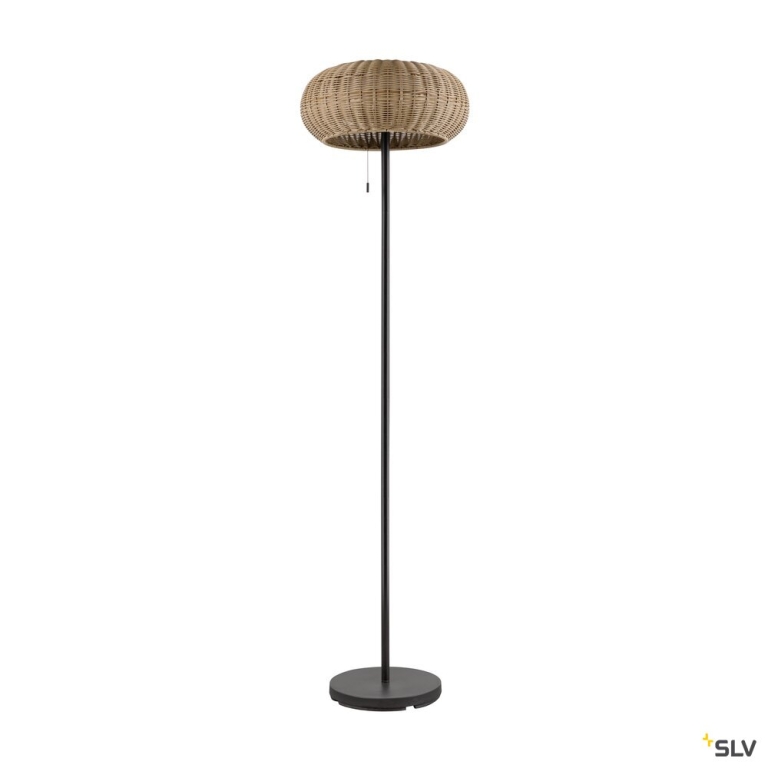 SLV ADEGAN, Outdoor Stehleuchte, Solar, 2200 K, IP65, braun