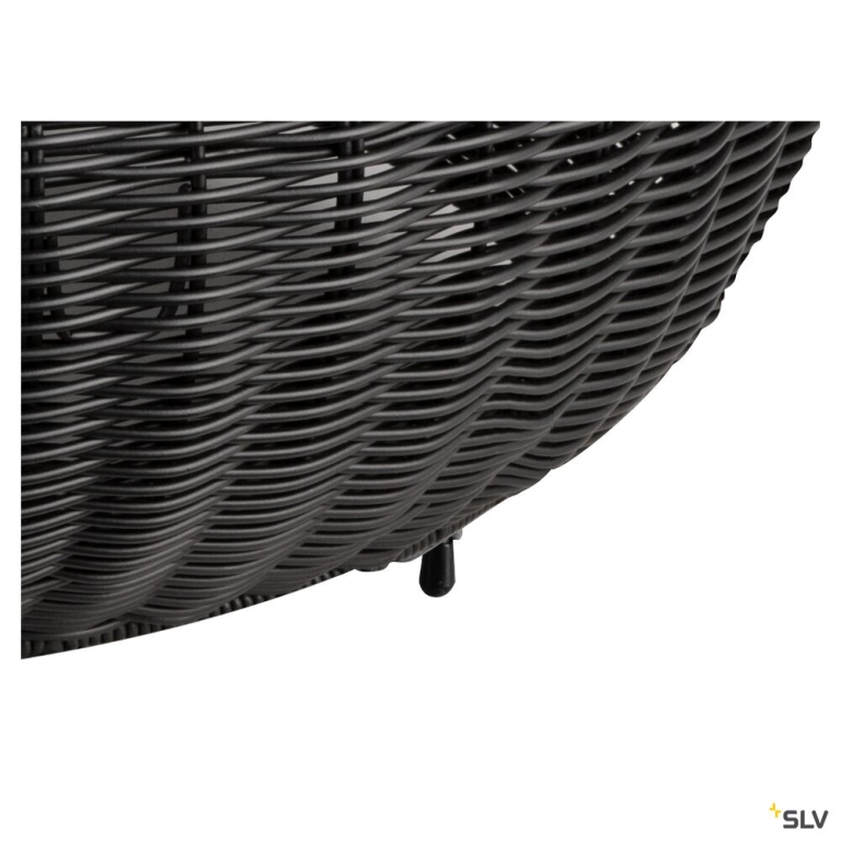 SLV ADEGAN, Outdoor Stehleuchte, flat, Solar, 2200 K, IP65, schwarz