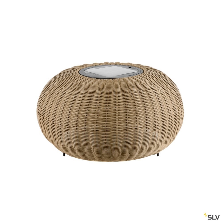 SLV ADEGAN, Outdoor Stehleuchte, flat, Solar, 2200 K, IP65, braun