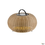 ADEGAN, Outdoor Stehleuchte, flat, Solar, 2200 K, IP65, braun