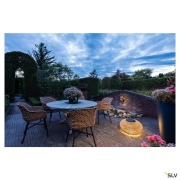 ADEGAN, Outdoor Stehleuchte, flat, Solar, 2200 K, IP65, braun