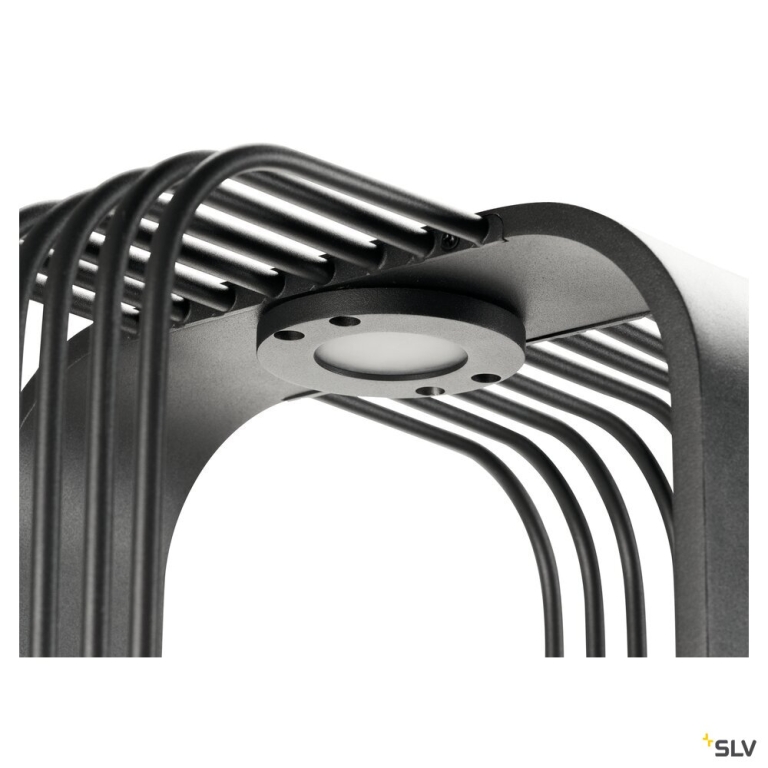 SLV GRID CUBE, Stehleuchte, 2700 K, IP65, schwarz