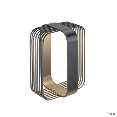 SLV GRID CUBE, Stehleuchte, 2700 K, IP65, schwarz