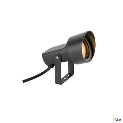 SLV SYNA SHADE, Erdspiessleuchte, GU10 , 1x max. 10 W, IP65, rund, schwarz