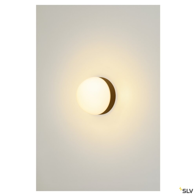 SLV CYFT DOME, Wand- und Deckenaufbauleuchte, 2700/3000/4000 K, 6,5 W, PHASE, schwarz / milchig