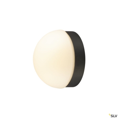 SLV CYFT DOME, Wand- und Deckenaufbauleuchte, 2700/3000/4000 K, 6,5 W, PHASE, schwarz / milchig