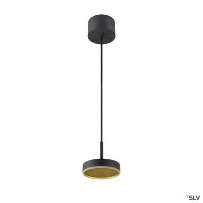 SLV GRIP! FLAT, Pendelleuchte, PHASE, 2700/3000 K, schwarz / gold