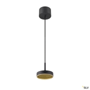 GRIP! FLAT, Pendelleuchte, PHASE, 2700/3000 K, schwarz / gold