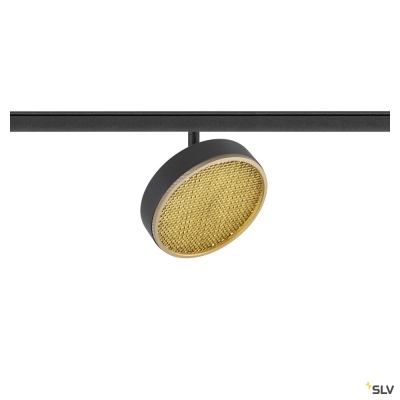 SLV GRIP! FLAT, 48V Spot, DALI, rund, 2700/3000 K, 14.5 W, schwarz / gold