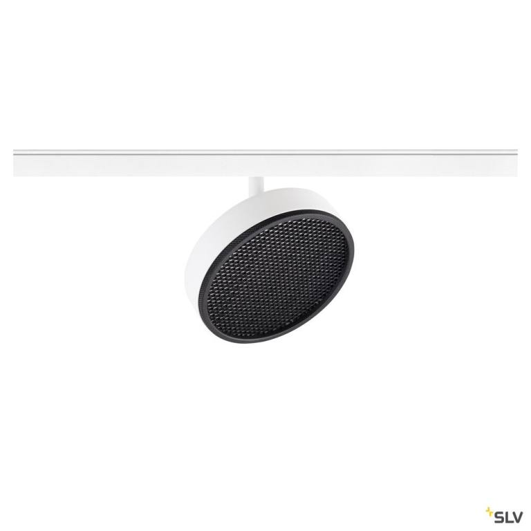 SLV GRIP! FLAT, 48V Spot, DALI, rund, 2700/3000 K, 14.5 W, weiß / schwarz