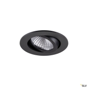 NEW TRIA® 68, Deckeneinbauleuchte, PHASE, AIRTIGHT, rund, 3000 K, 7.5 W, schwarz