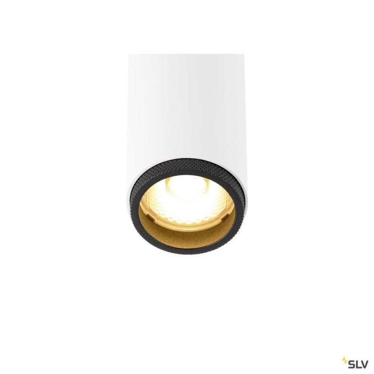 SLV GRIP! S, 48V Spot, deep & recessed track, zylindrisch, 2700K, 9.8 Watt, DALI, 29°, weiß / schwarz