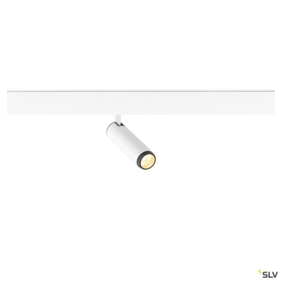 SLV GRIP! S, 48V Spot, deep & recessed track, zylindrisch, 3000K, 9.8 Watt, DALI, 29°, weiß / schwarz